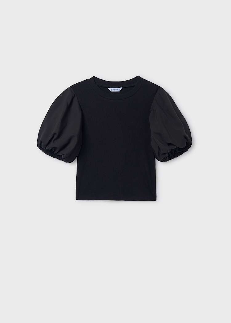 camiseta-canale-mangas-abullonadas-chica-negro-XL-4