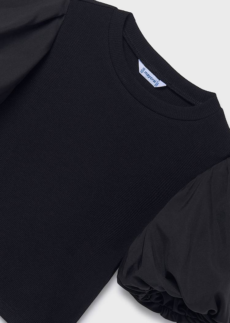 camiseta-canale-mangas-abullonadas-chica-negro-XL-6